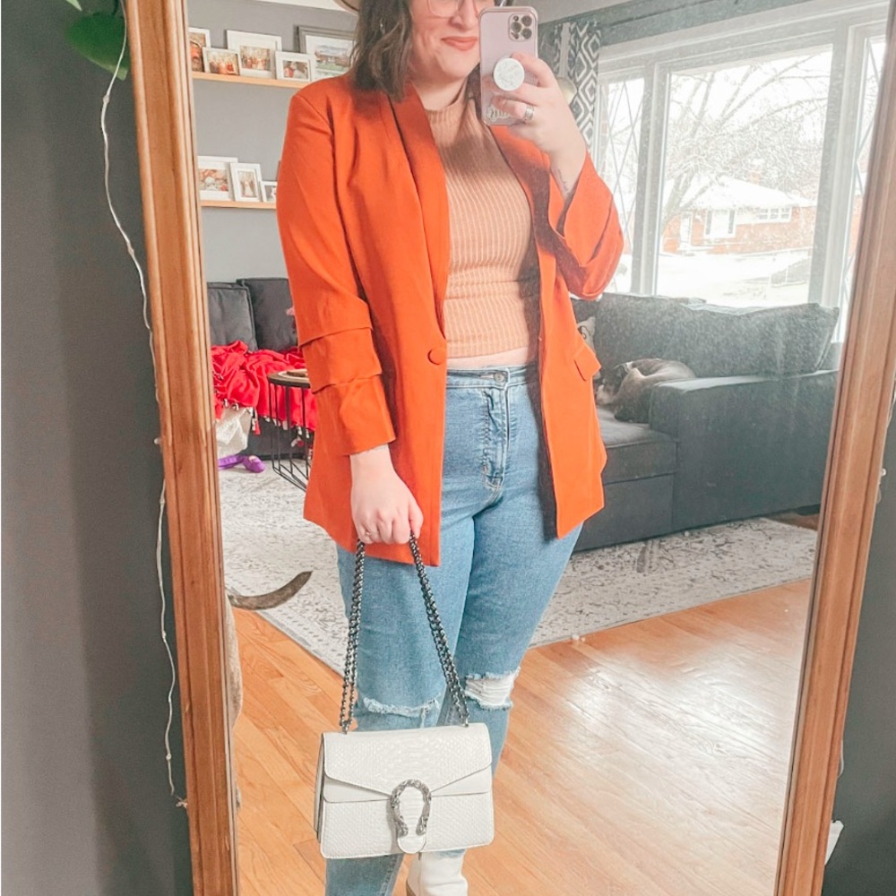 Orange Blazer
